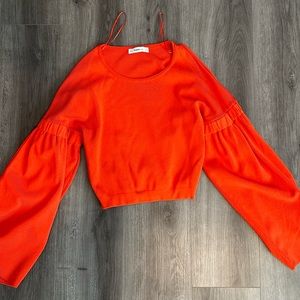 Zara balloon sleeve top